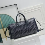 Goyard Unisex Boston 50 Bag-Navy Blue BOSTON050TY12CL12P