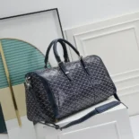Goyard Unisex Boston 50 Bag-Navy Blue BOSTON050TY12CL12P