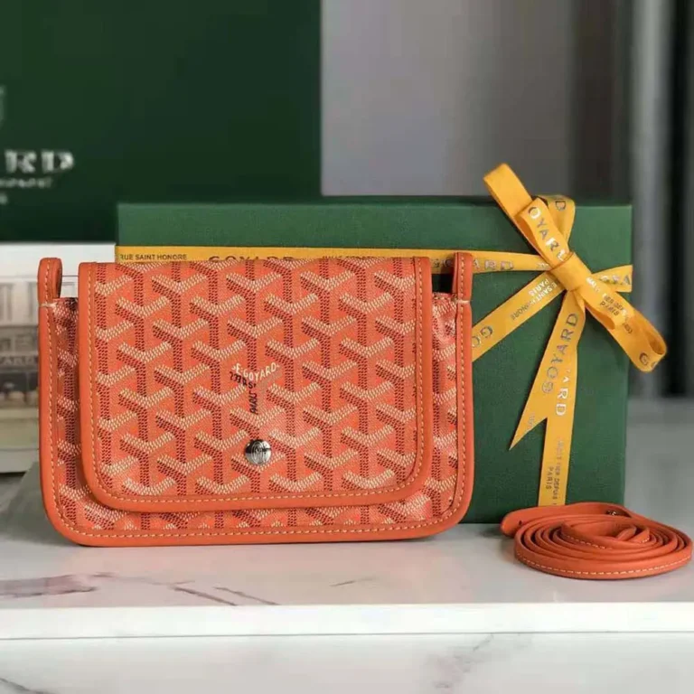 Goyard Women Plumet Pocket Wallet-Orange PLUMETPMLTY07CL07P