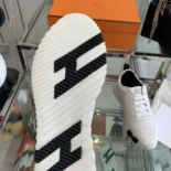 Hermes Unisex Bouncing Sneaker-White/Black H242250Z 90390
