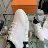 Hermes Unisex Bouncing Sneaker-White/Black H242250Z 90390