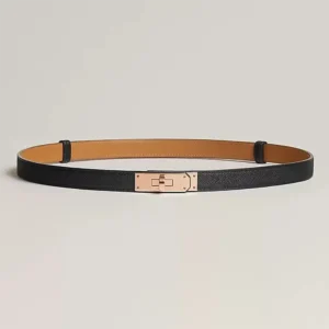 Hermes Women Kelly 18 Belt-Black H069853CD89