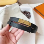 Hermes Women Kelly 18 Belt-Black H069853CD89