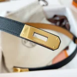 Hermes Women Kelly 18 Belt-Black H069853CD89