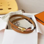 Hermes Women Kelly 18 Belt-Brown H069853CD37