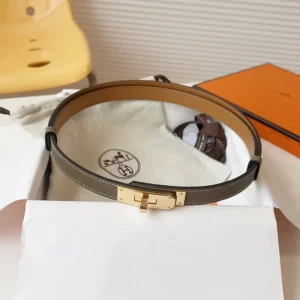 Hermes Women Kelly 18 Belt-Grey H069853CD18