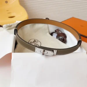 Hermes Women Kelly 18 Belt-Grey H069853CK18
