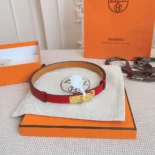 Hermes Women Kelly 18 Belt-Red H069853CDG0