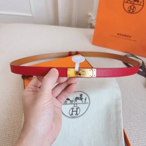Hermes Women Kelly 18 Belt-Red H069853CDG0