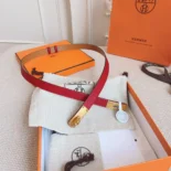 Hermes Women Kelly 18 Belt-Red H069853CDG0