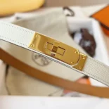 Hermes Women Kelly 18 Belt-White H069853CC01