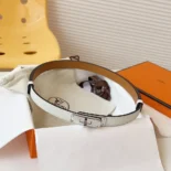 Hermes Women Kelly 18 Belt-White H069853CK01