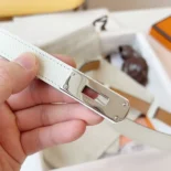 Hermes Women Kelly 18 Belt-White H069853CK01