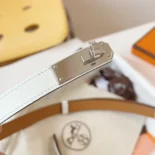 Hermes Women Kelly 18 Belt-White H069853CK01