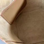 Loewe Unisex Medium Pebble Bucket Bag in Mellow Calfskin-Brown AANBBBWX01