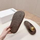 Loewe Women Foam Pebble Sandal-Chocolate L815465XAD