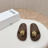 Loewe Women Foam Pebble Sandal-Chocolate L815465XAD