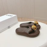 Loewe Women Foam Pebble Sandal-Chocolate L815465XAD