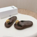 Loewe Women Foam Pebble Sandal-Chocolate L815465XAD