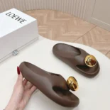 Loewe Women Foam Pebble Sandal-Chocolate L815465XAD