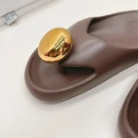 Loewe Women Foam Pebble Sandal-Chocolate L815465XAD