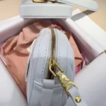 Miu Miu Women Belt with Matelassé Pouch-White 5CC5682FPPF0009