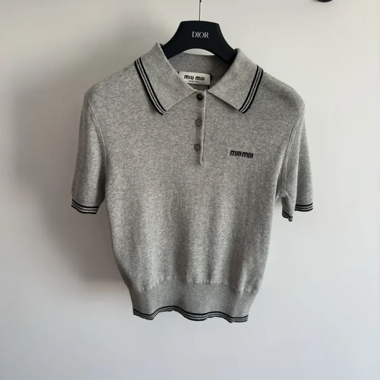 Miu Miu Women Cotton Jersey Polo Shirt MML95615BLF03UISOOO