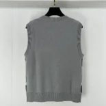 Prada Women Wool vest with an Argyle pattern