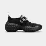 Roger Vivier Women Viv' Run Light Trekky Sneakers in Fabric-Black
