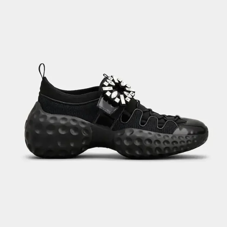 Roger Vivier Women Viv' Run Light Trekky Sneakers in Fabric-Black