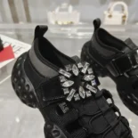 Roger Vivier Women Viv' Run Light Trekky Sneakers in Fabric-Black