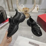 Roger Vivier Women Viv' Run Light Trekky Sneakers in Fabric-Black