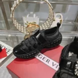 Roger Vivier Women Viv' Run Light Trekky Sneakers in Fabric-Black
