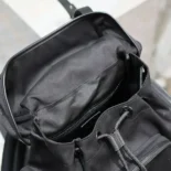 Saint Laurent YSL Men City Multi-pocket Backpack in Econyl® Smooth Leather and Nylon