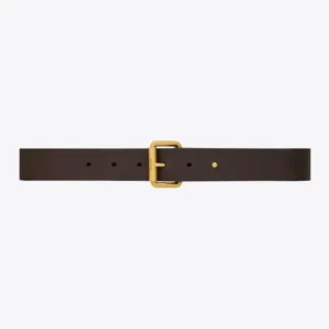 Saint Laurent YSL Unisex Motorcycle Belt in Leather 789913AADBP2447
