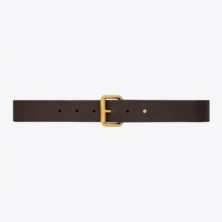 Saint Laurent YSL Unisex Motorcycle Belt in Leather 789913AADBP2447
