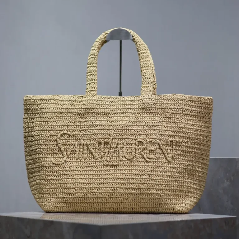 Saint Laurent YSL Unisex Saint Laurent Tote in Raffia 776763GAAEL2063