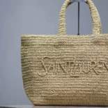 Saint Laurent YSL Unisex Saint Laurent Tote in Raffia 776763GAAEL2063