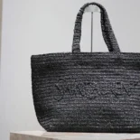Saint Laurent YSL Unisex Saint Laurent YSL Women Saint Laurent Tote in Raffia 756269GAAEI1000