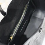 Saint Laurent YSL Women Le 5 à 7 Small Supple in Python-Black 727709EAAWB1000