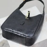 Saint Laurent YSL Women Le 5 à 7 Small Supple in Python-Black 727709EAAWB1000