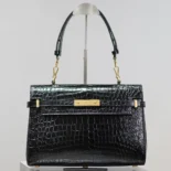 Saint Laurent YSL Women Manhattan Top-handle in Shiny Alligator
