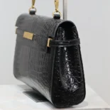 Saint Laurent YSL Women Manhattan Top-handle in Shiny Alligator