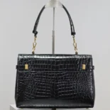 Saint Laurent YSL Women Manhattan Top-handle in Shiny Alligator