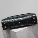 Saint Laurent YSL Women Manhattan Top-handle in Shiny Alligator