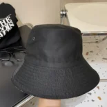 Dior Unisex Reversible Teddy-D Small Brim Bucket Hat Black Cotton Blend