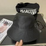 Dior Unisex Reversible Teddy-D Small Brim Bucket Hat Black Cotton Blend