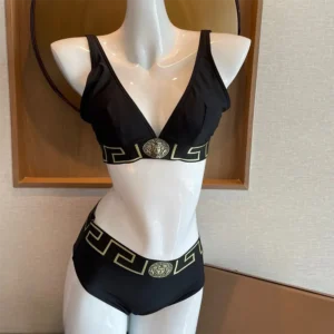 Versace Women Greca Border Bikini Top Bottoms A1008