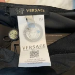 Versace Women Greca Border One Piece Swimsuit-Black A1008