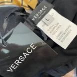 Versace Women Greca Border One-piece Swimsuit-Black 1B000
